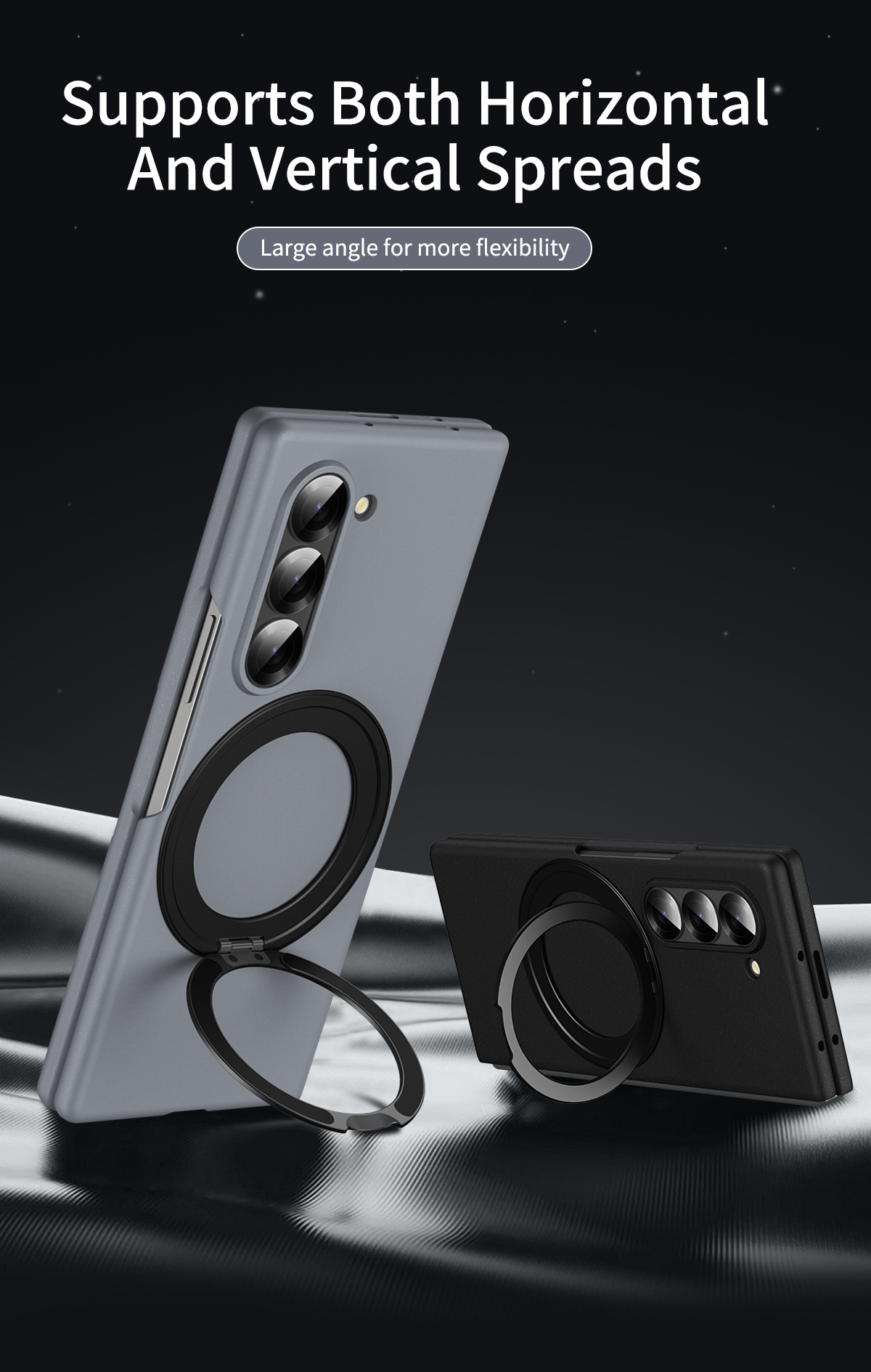 Compatible with Samsung Z Fold8/7/6 phone case W25 magnetic wireless charging rotating stand 5/4 case film protective case