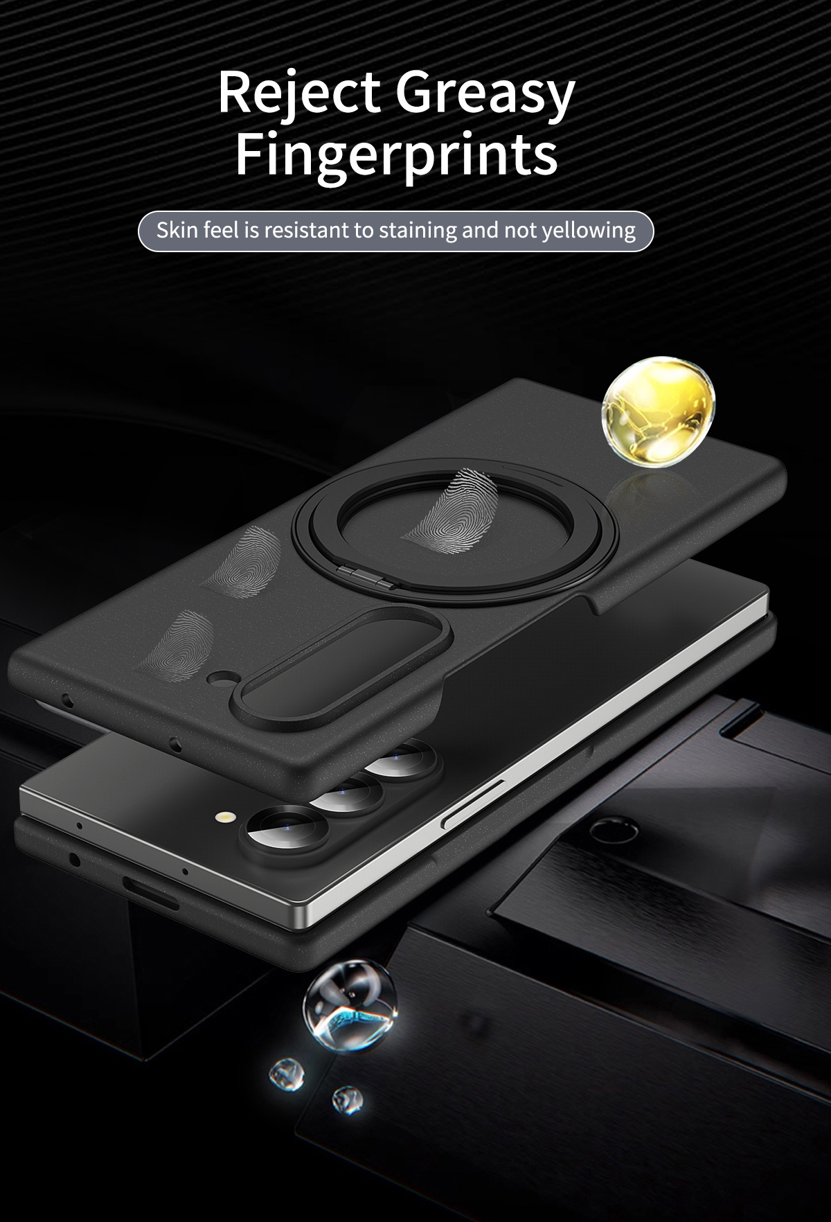 Compatible with Samsung Z Fold8/7/6 phone case W25 magnetic wireless charging rotating stand 5/4 case film protective case