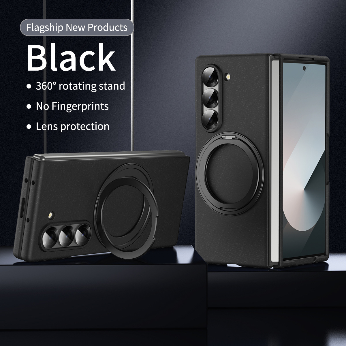 Compatible with Samsung Z Fold8/7/6 phone case W25 magnetic wireless charging rotating stand 5/4 case film protective case