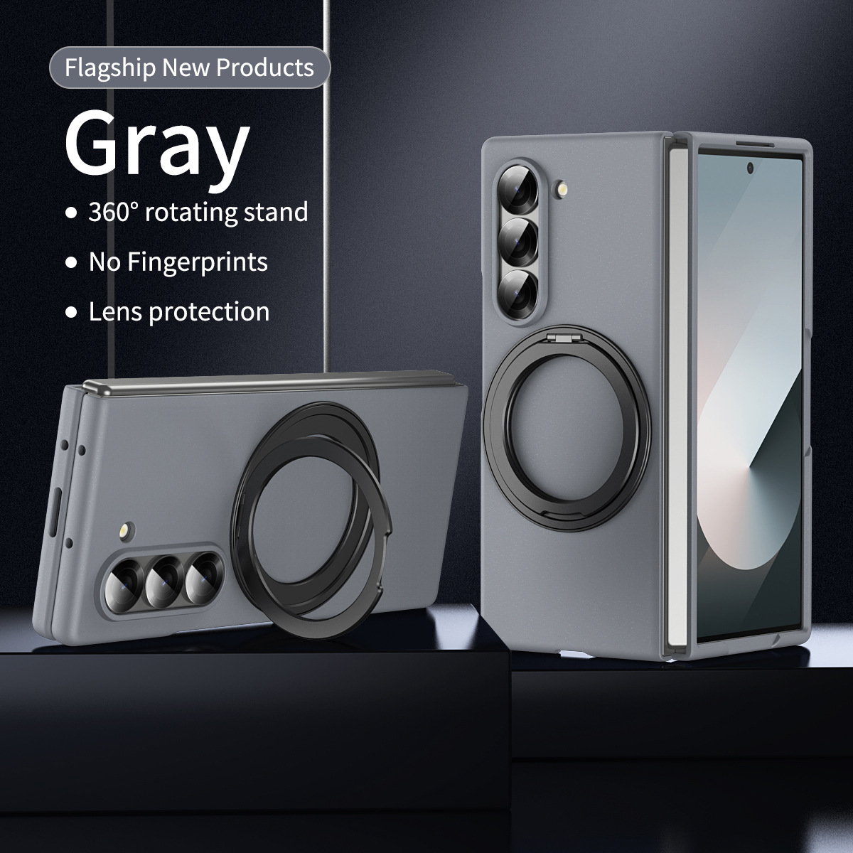 Compatible with Samsung Z Fold8/7/6 phone case W25 magnetic wireless charging rotating stand 5/4 case film protective case