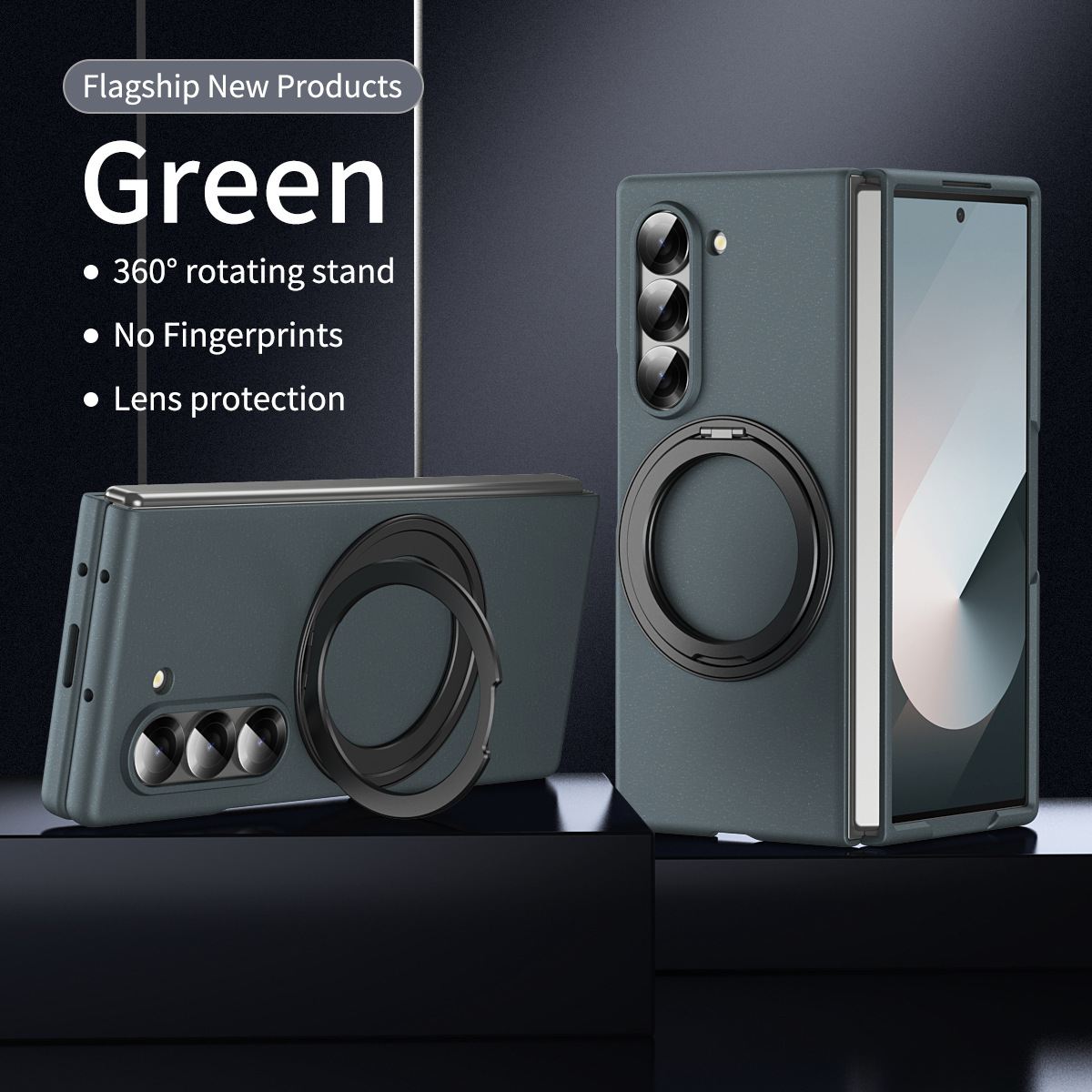 Compatible with Samsung Z Fold8/7/6 phone case W25 magnetic wireless charging rotating stand 5/4 case film protective case