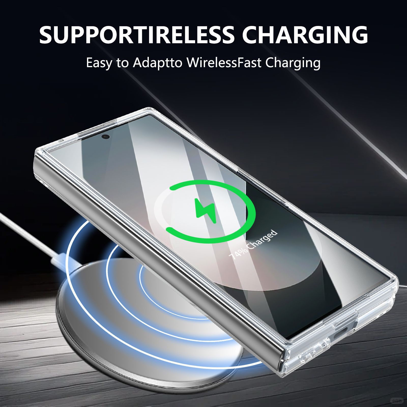 Compatible with Samsung Z Fold8 Ultra phone case 7/6 wireless charging magnetic high transparency case film 5/4 drop protection case