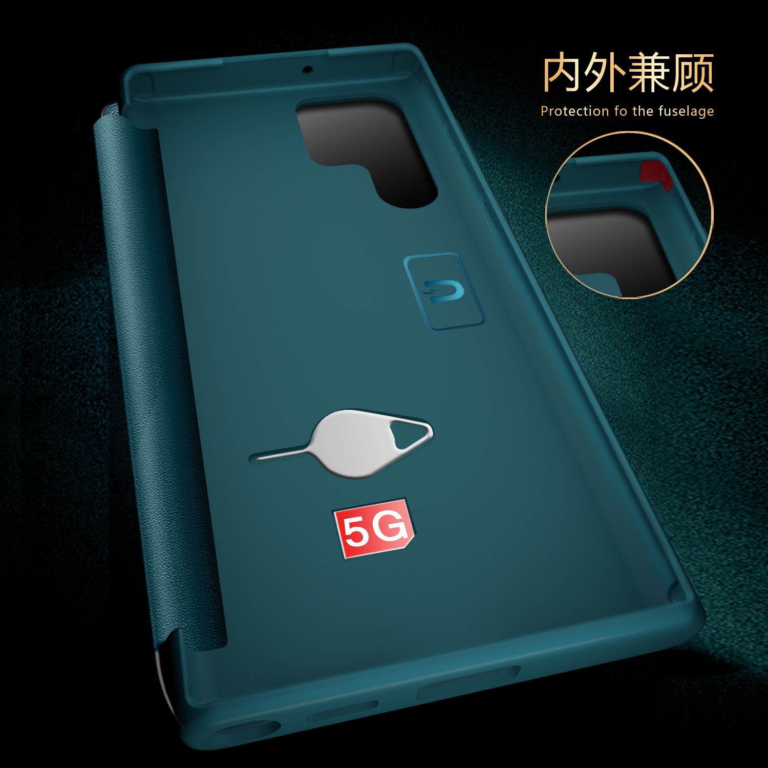 Compatible with Samsung S26 Ultra phone case, S25+ vegan leather flip phone with window, S24 Ultra full-coverage shockproof protective case