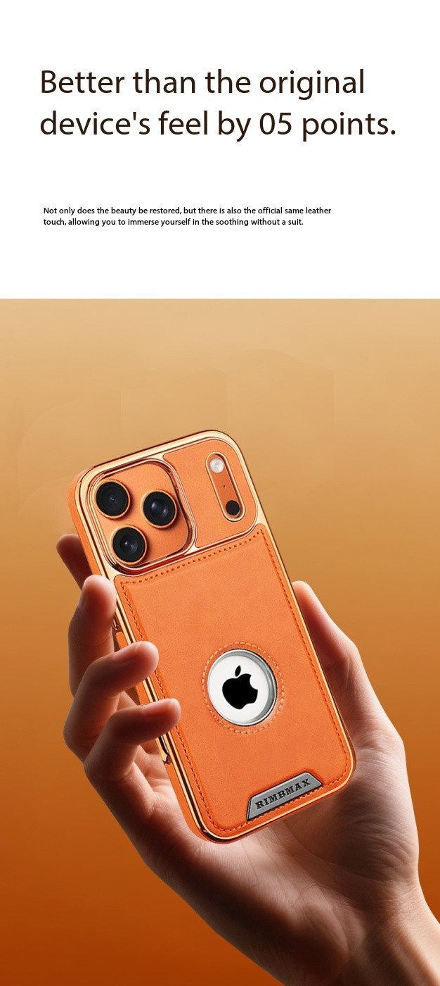 Compatible with Apple 17 Pro Max phone case, 16 Plus inner magnetic card holder, 15 Pro exposed brand business leather case
