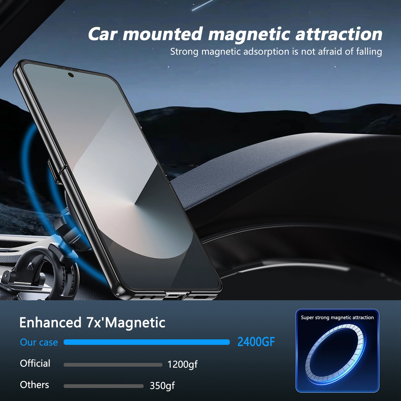 Compatible with Samsung Z Flip 8/7 phone case, 6/5 wireless charging, magnetic traction, rotating stand, 4/3 full-coverage protection.