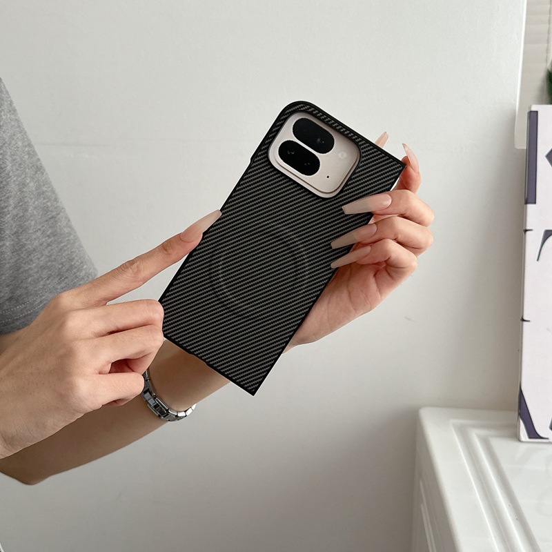 Compatible with Google Pixel 10 Pro Fold phone case, 9Fold carbon fiber textured foldable screen protective case with built-in ring.