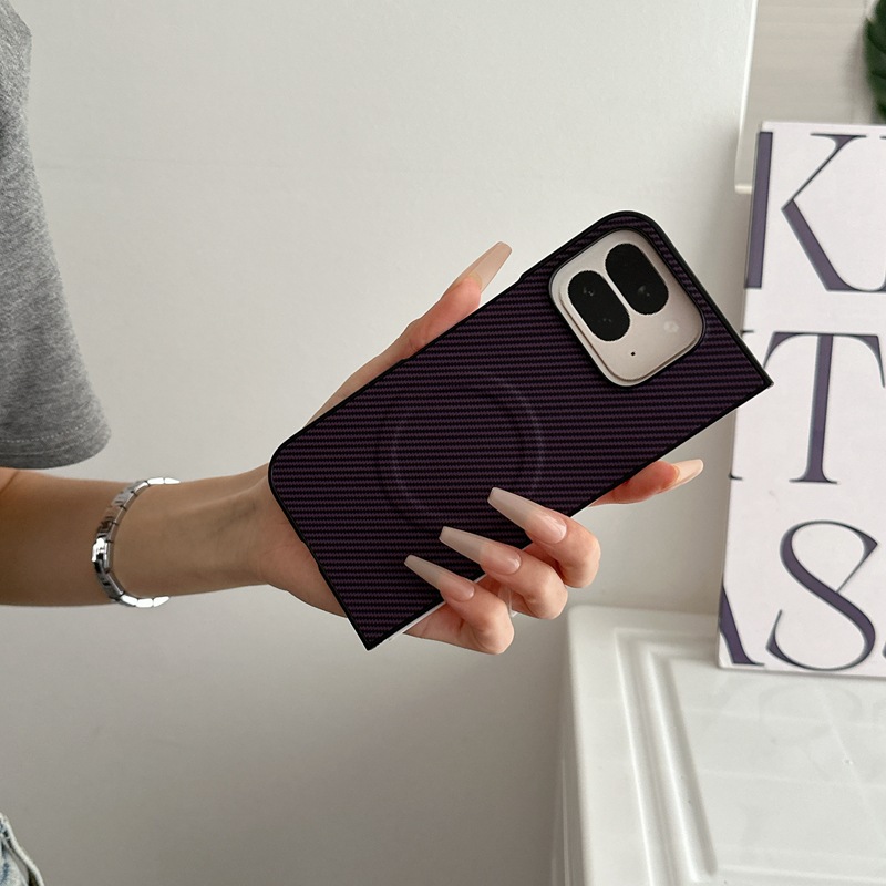 Compatible with Google Pixel 10 Pro Fold phone case, 9Fold carbon fiber textured foldable screen protective case with built-in ring.
