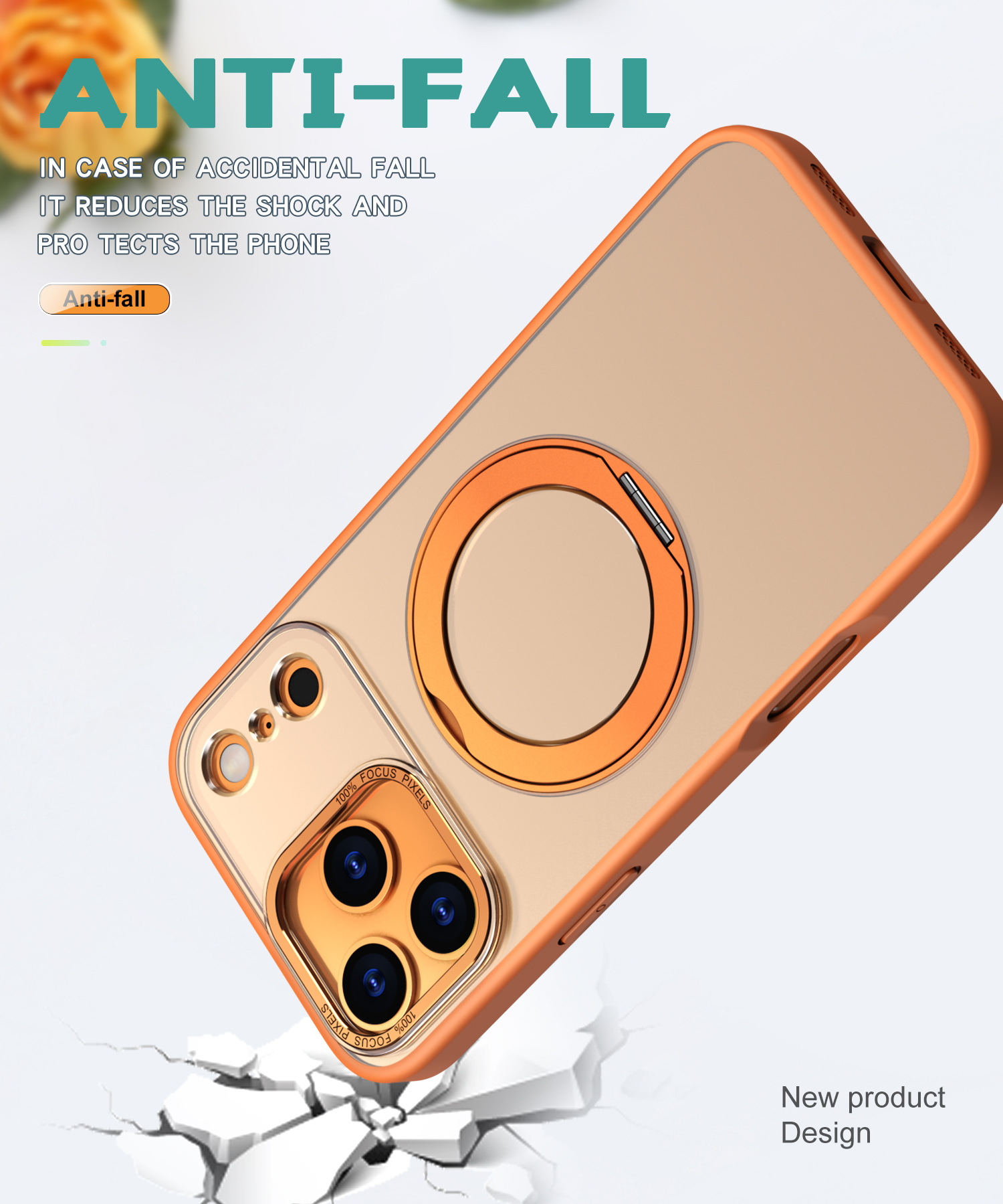 Compatible with Apple 17 Pro Max phone case 16/15 Plus magnetic 360° rotating stand 14 Pro protective case 13