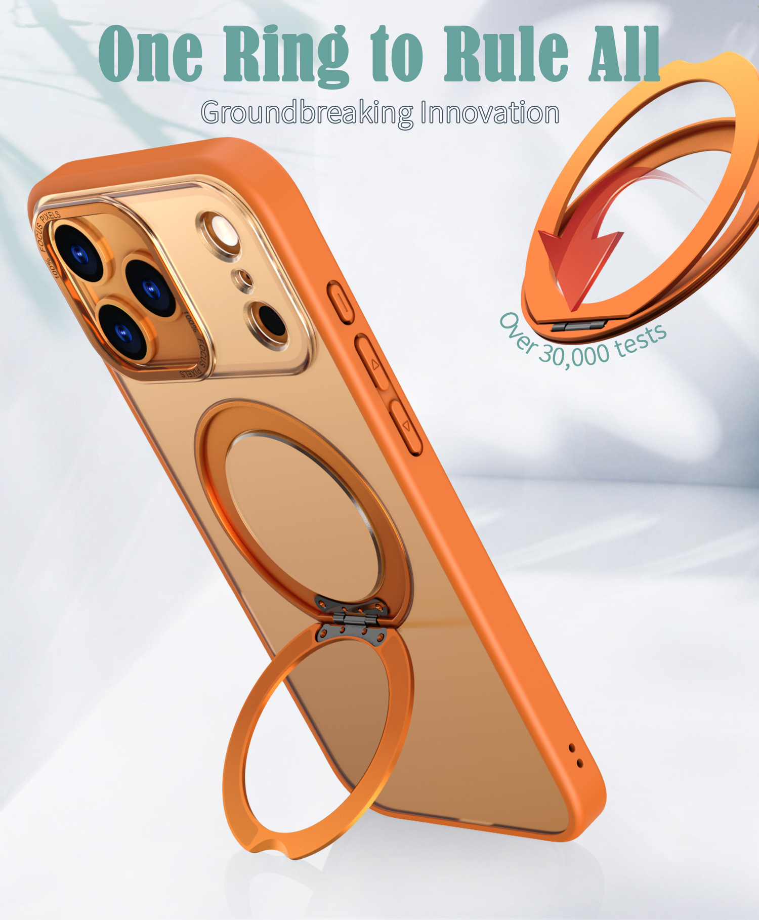 Compatible with Apple 17 Pro Max phone case 16/15 Plus magnetic 360° rotating stand 14 Pro protective case 13