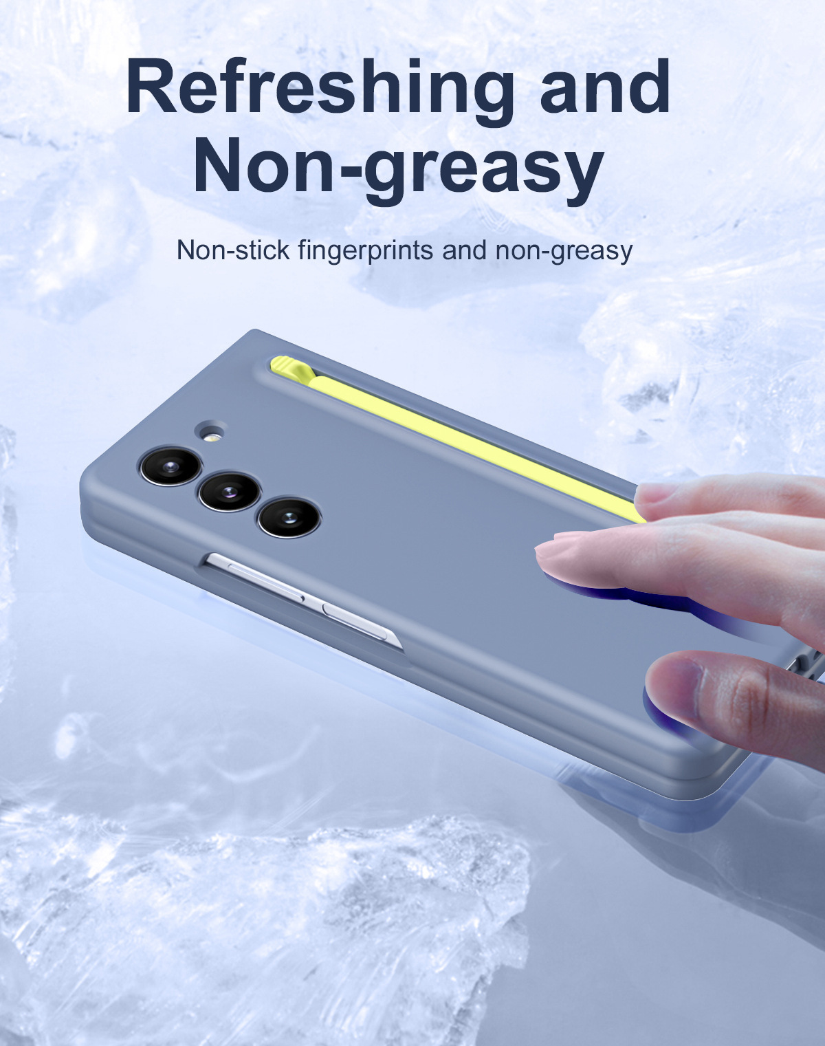 Compatible with Samsung Z Fold8/7/6 phone cases, 5/4 spring-loaded pen slot, pen cover, screen protector, drop-proof protective case, same as the official model.
