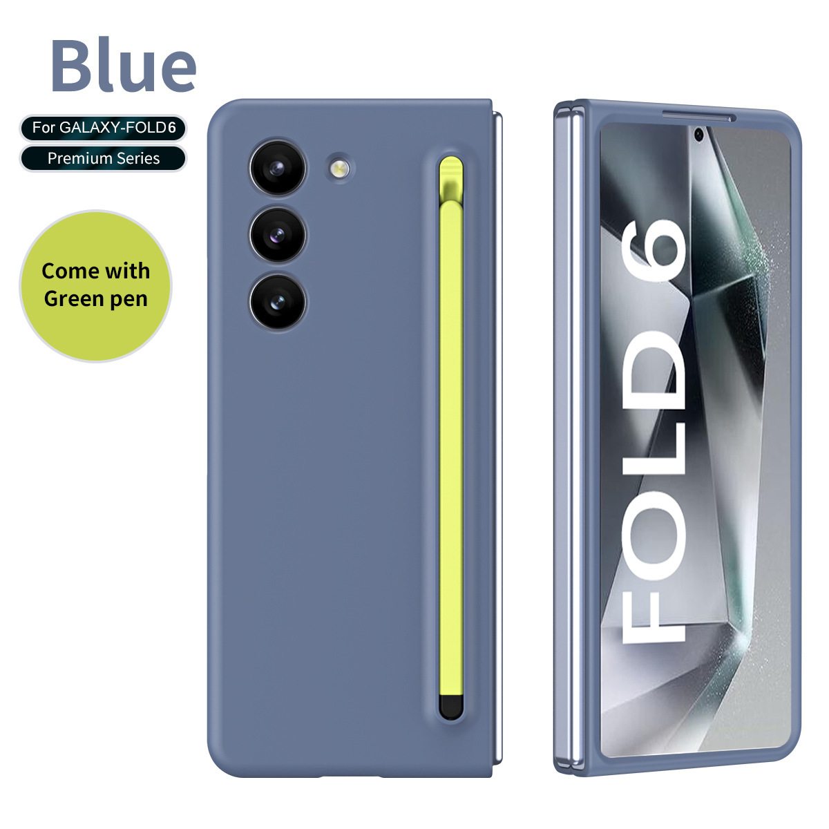 Compatible with Samsung Z Fold8/7/6 phone cases, 5/4 spring-loaded pen slot, pen cover, screen protector, drop-proof protective case, same as the official model.
