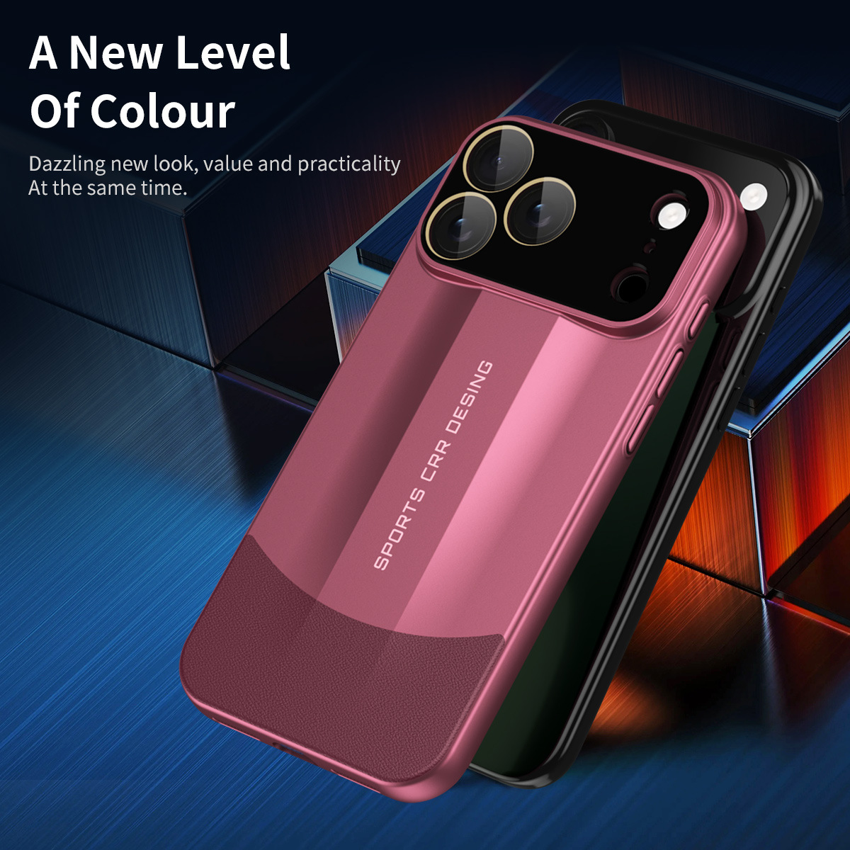 Compatible with Apple iPhone 17 Pro Max, 16 Plus, ultra-thin PC leather case, 15 Pro full-coverage drop-proof case, 14-inch protective case