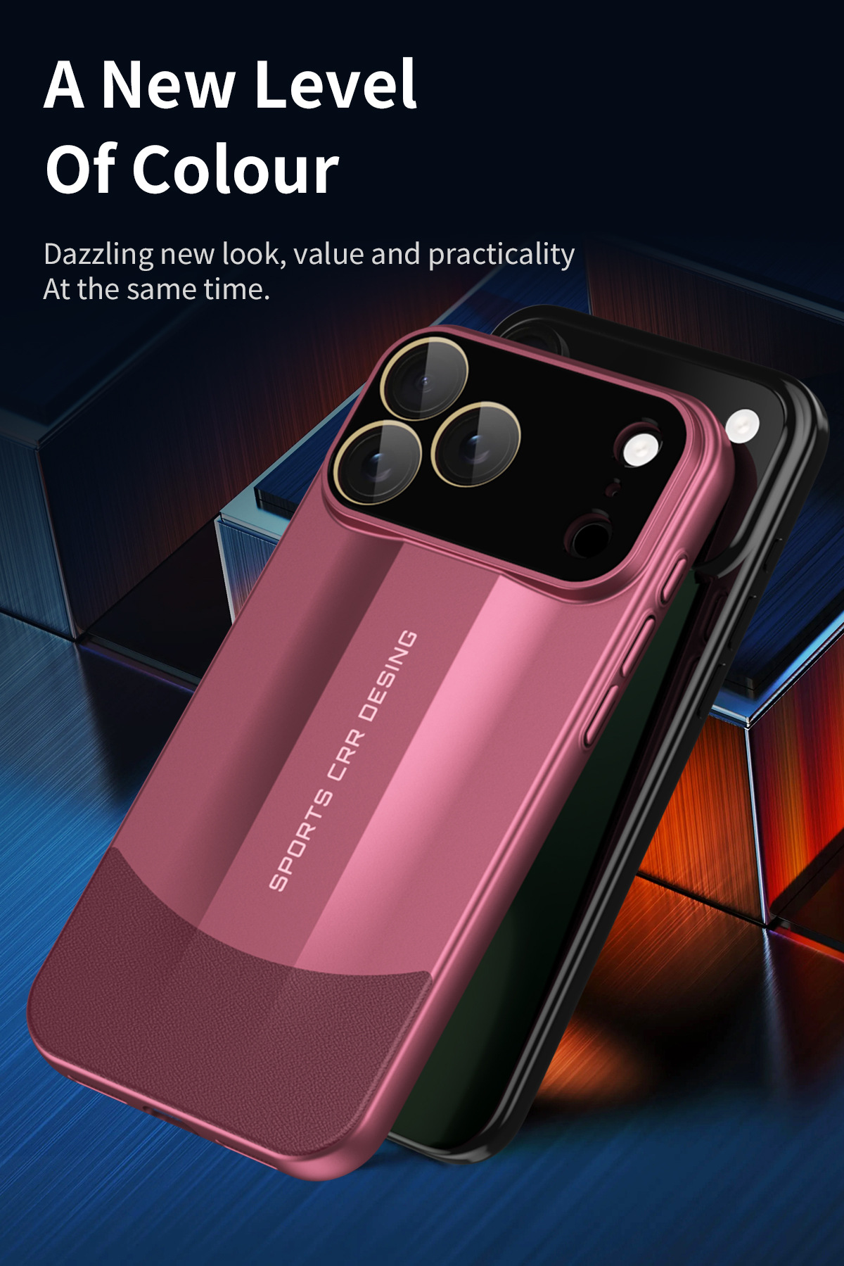 Compatible with Apple iPhone 17 Pro Max, 16 Plus, ultra-thin PC leather case, 15 Pro full-coverage drop-proof case, 14-inch protective case