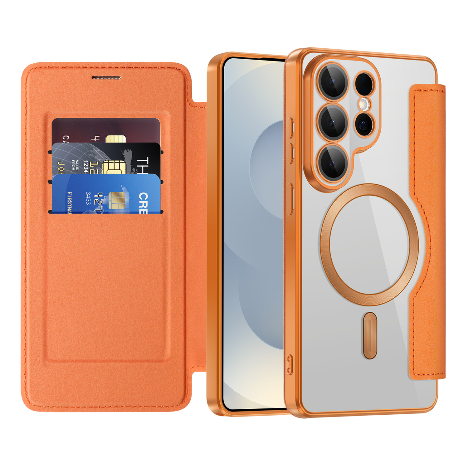 Compatible with Samsung S26 Ultra phone case A37, Chanel-style S25 magnetic full-coverage S24 Plus flip leather case A56