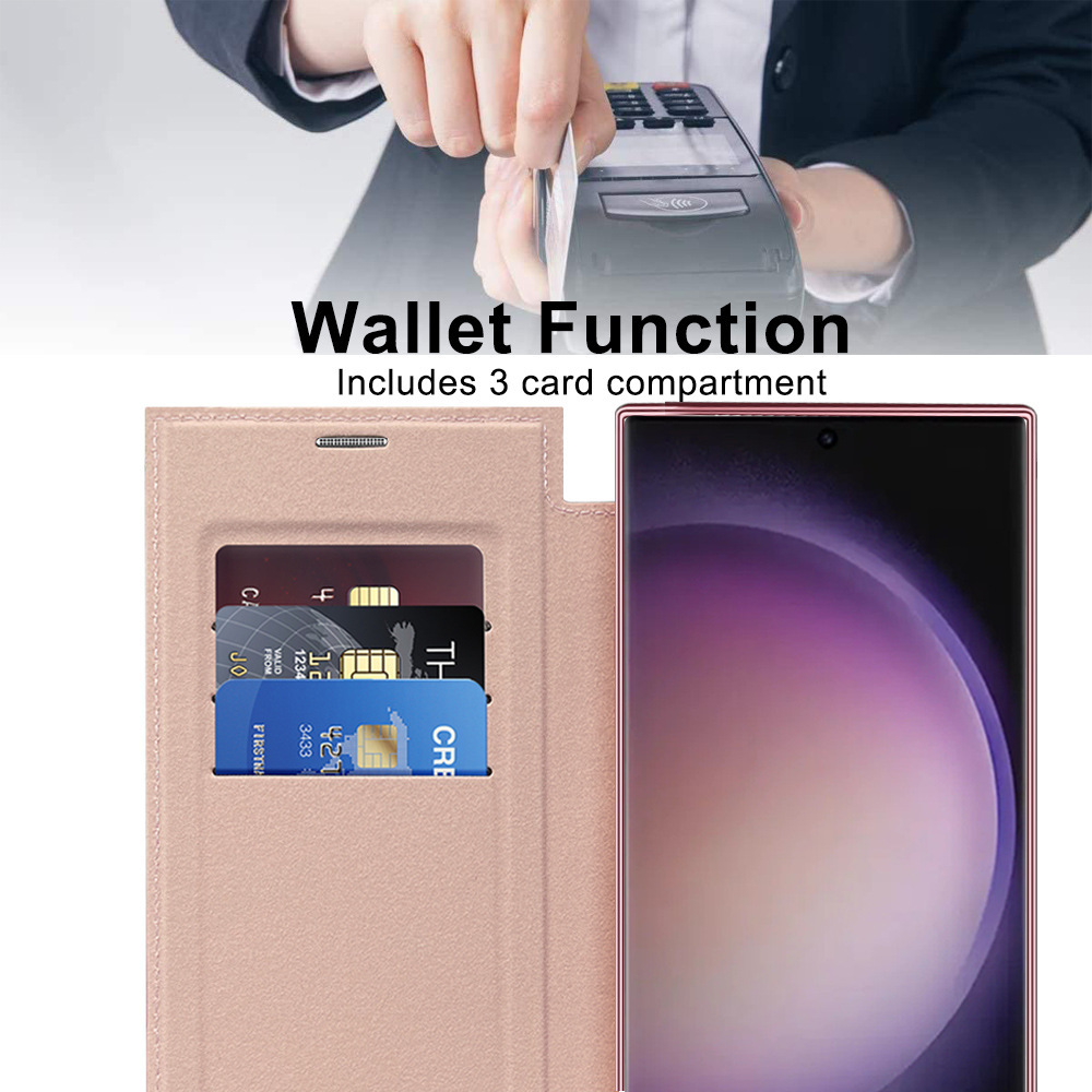 Compatible with Samsung S26 Ultra phone case A37, Chanel-style S25 magnetic full-coverage S24 Plus flip leather case A56