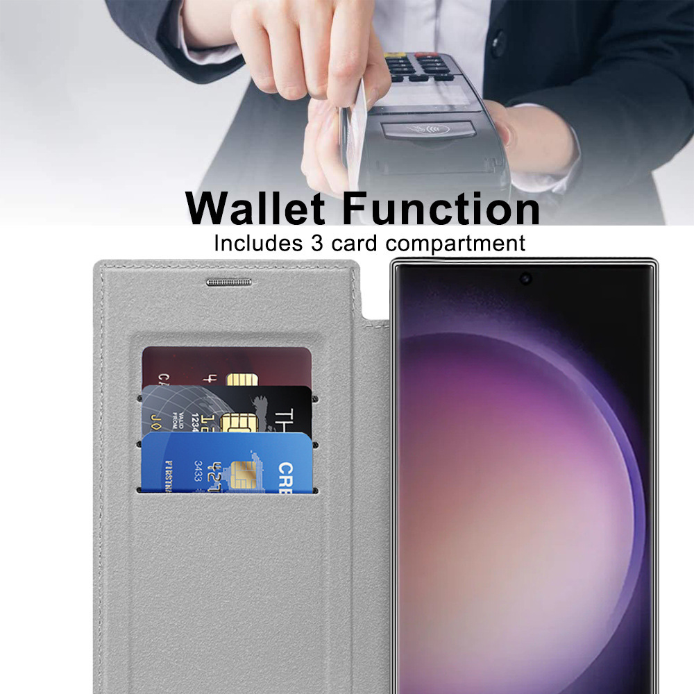 Compatible with Samsung S26 Ultra phone case A37, Chanel-style S25 magnetic full-coverage S24 Plus flip leather case A56