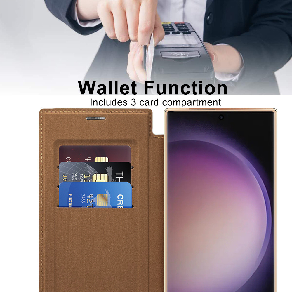 Compatible with Samsung S26 Ultra phone case A37, Chanel-style S25 magnetic full-coverage S24 Plus flip leather case A56