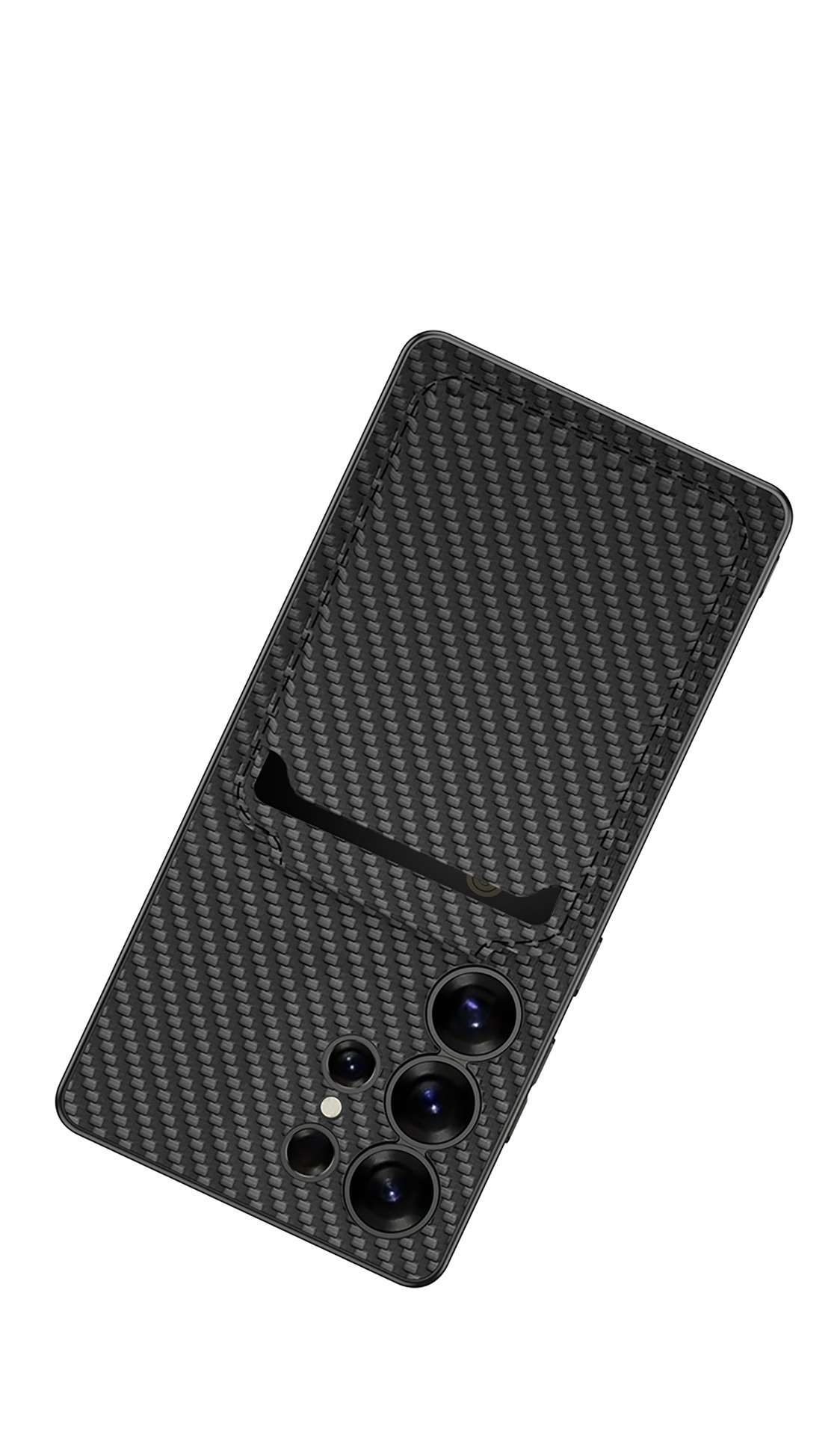 Compatible with Samsung S26 Ultra phone case + magnetic card holder stand for S25/24U SIM card slot, vegan leather business protective case
