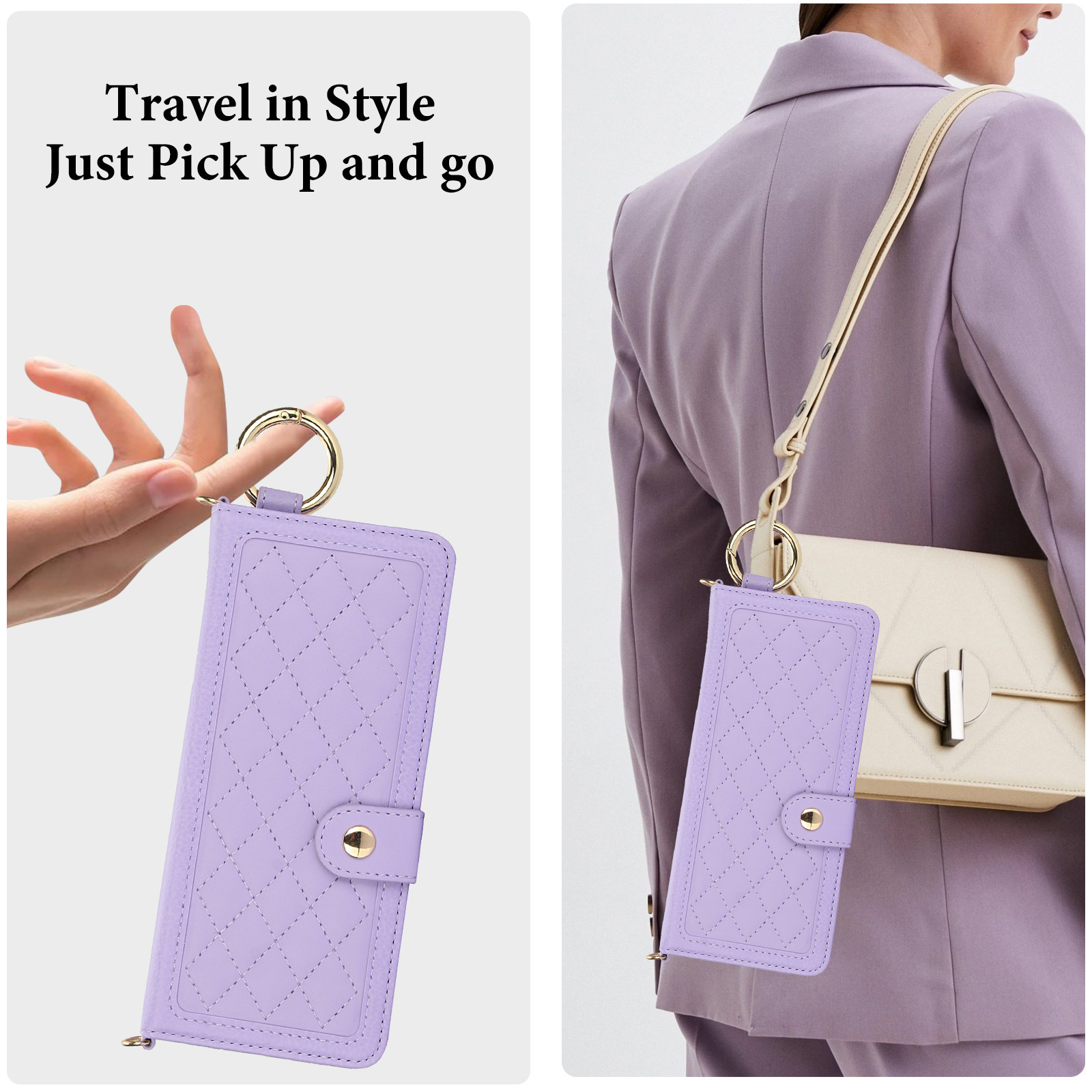 Compatible with Samsung Z Fold7/6/5 phone cases, 4/3 ring pen slots, multi-card slots, crossbody straps, wallet protective cases.