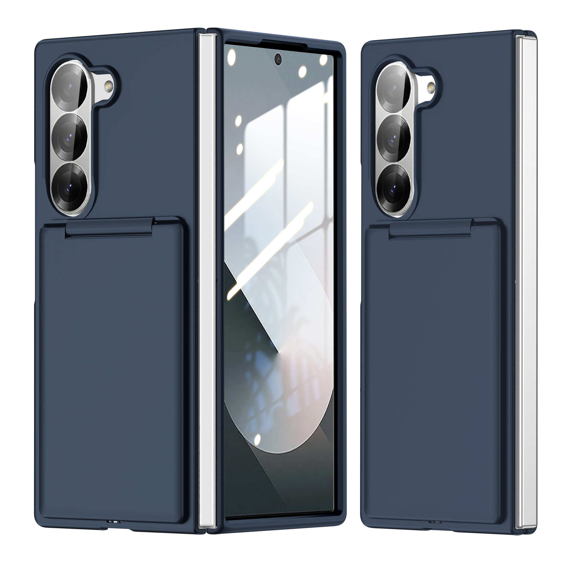Compatible with Samsung Z Fold8U phone case, 7/6/5 folding card holder, PC ultra-thin skin-feel shockproof protective case