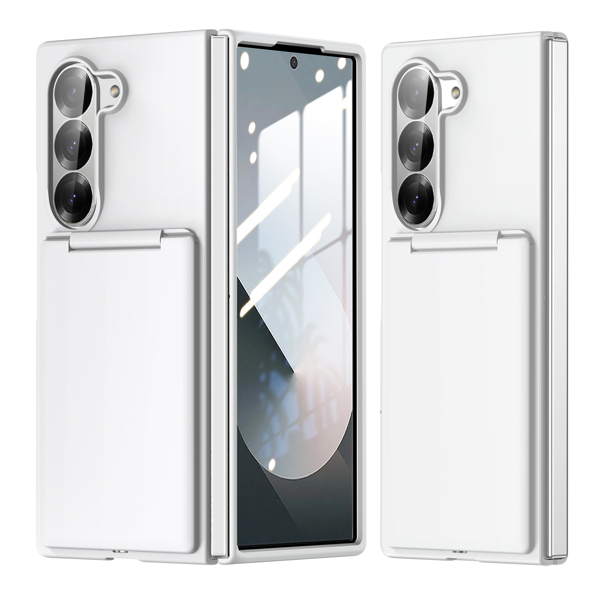 Compatible with Samsung Z Fold8U phone case, 7/6/5 folding card holder, PC ultra-thin skin-feel shockproof protective case
