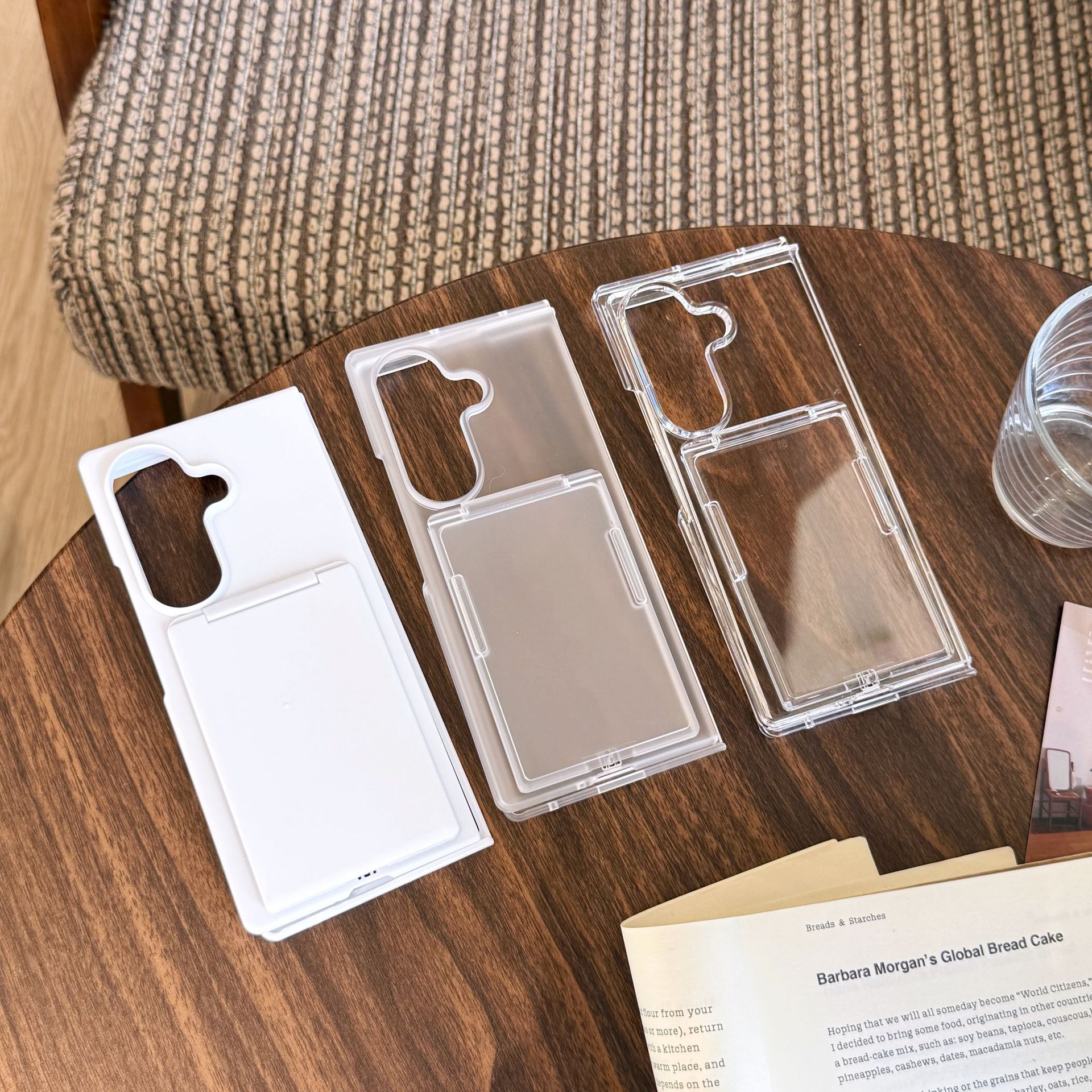 Compatible with Samsung Z Fold8U phone case, 7/6/5 folding card holder, PC ultra-thin skin-feel shockproof protective case