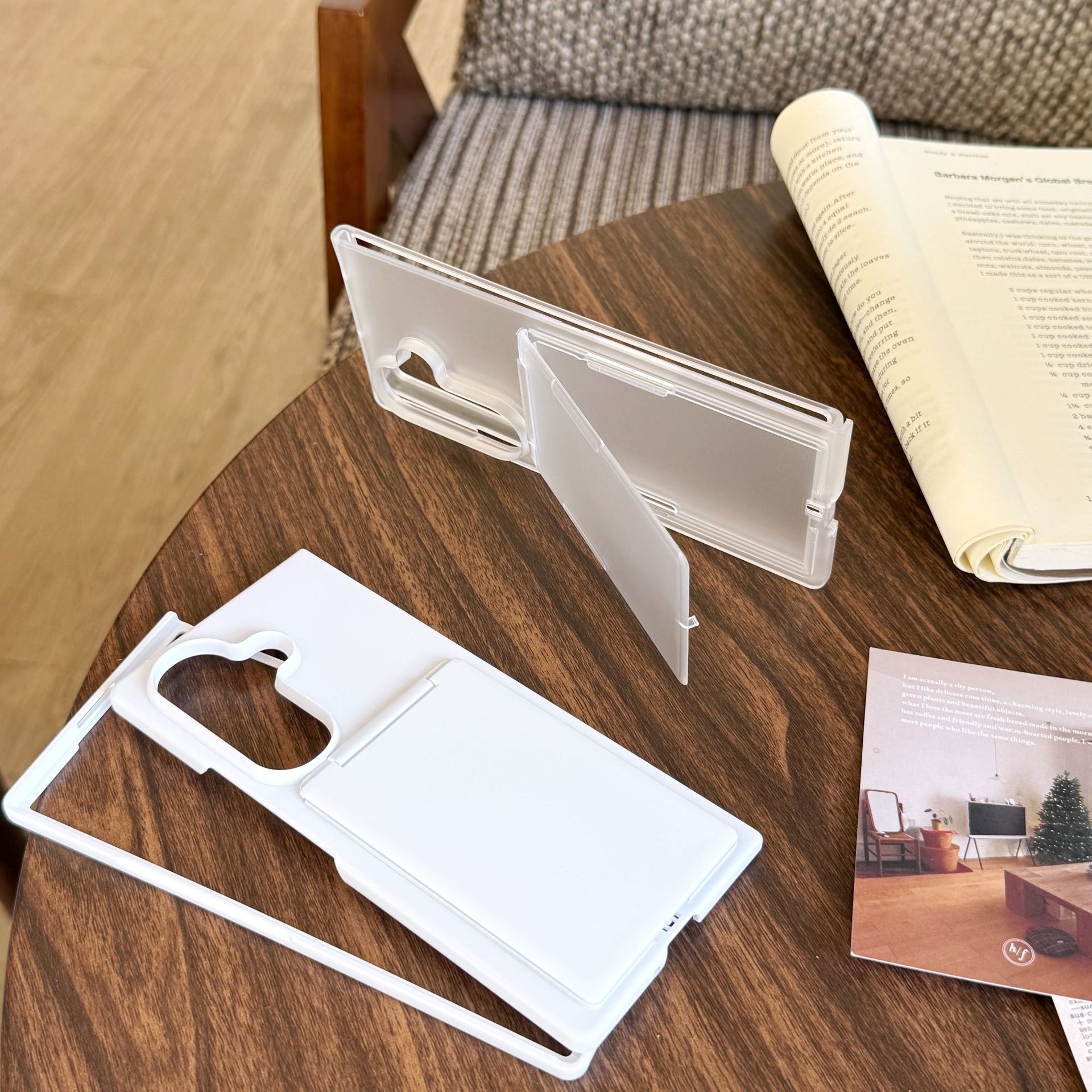 Compatible with Samsung Z Fold8U phone case, 7/6/5 folding card holder, PC ultra-thin skin-feel shockproof protective case