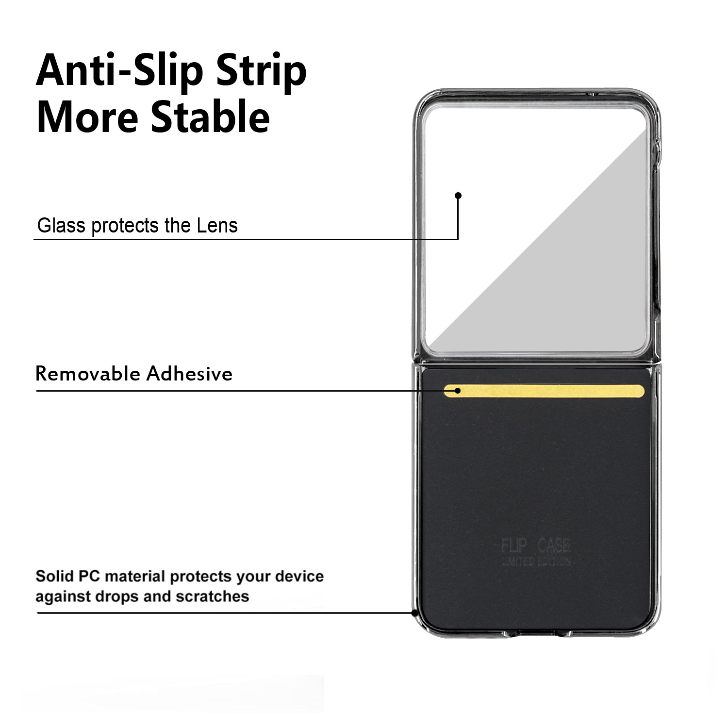 Compatible with Samsung Z Flip 8/7 phone case, electroplated leather case, screen protector, 6/5/4 folding screen, drop-proof protective case