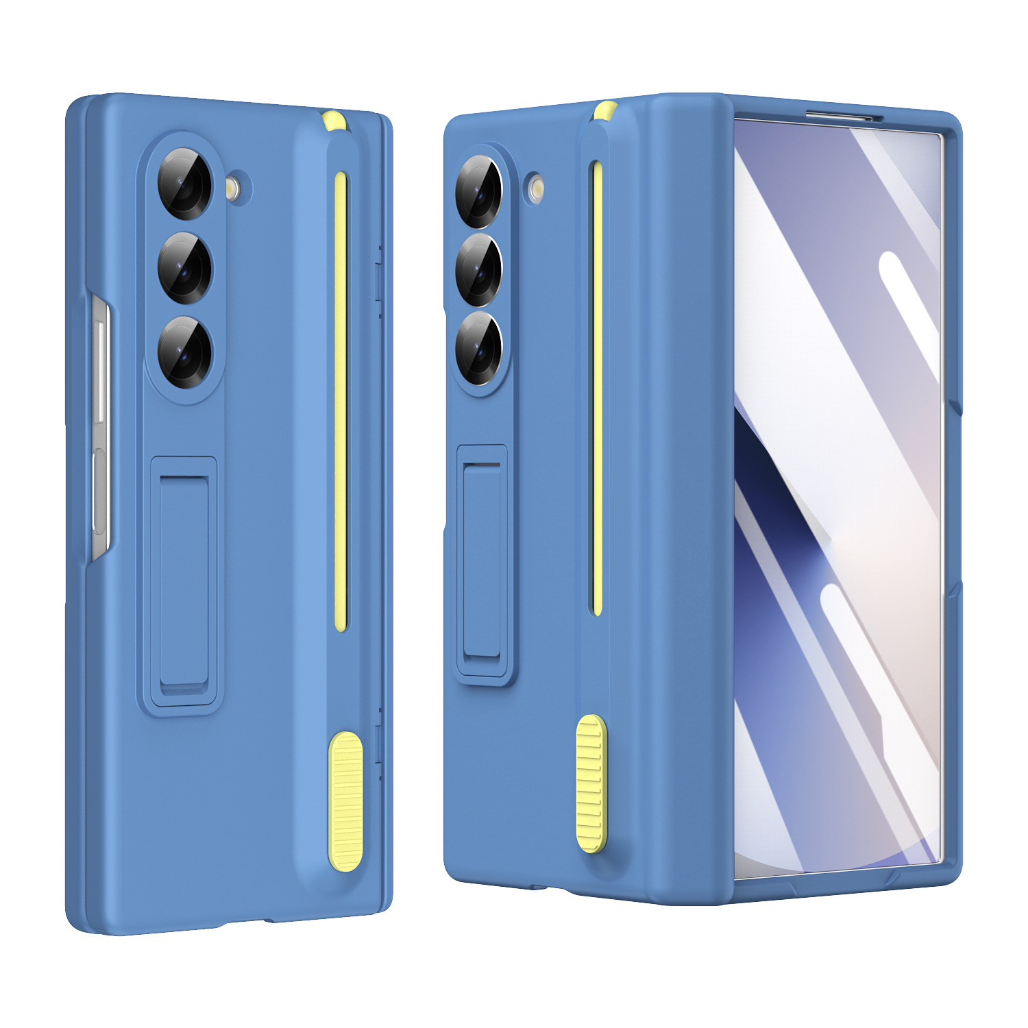 Samsung Fold8/7 phone case compatible with Z TriFold push-pull pen slot stand 6/5 case film full coverage protective case