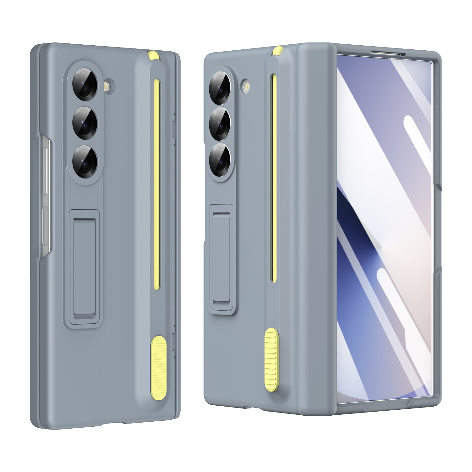 Samsung Fold8/7 phone case compatible with Z TriFold push-pull pen slot stand 6/5 case film full coverage protective case