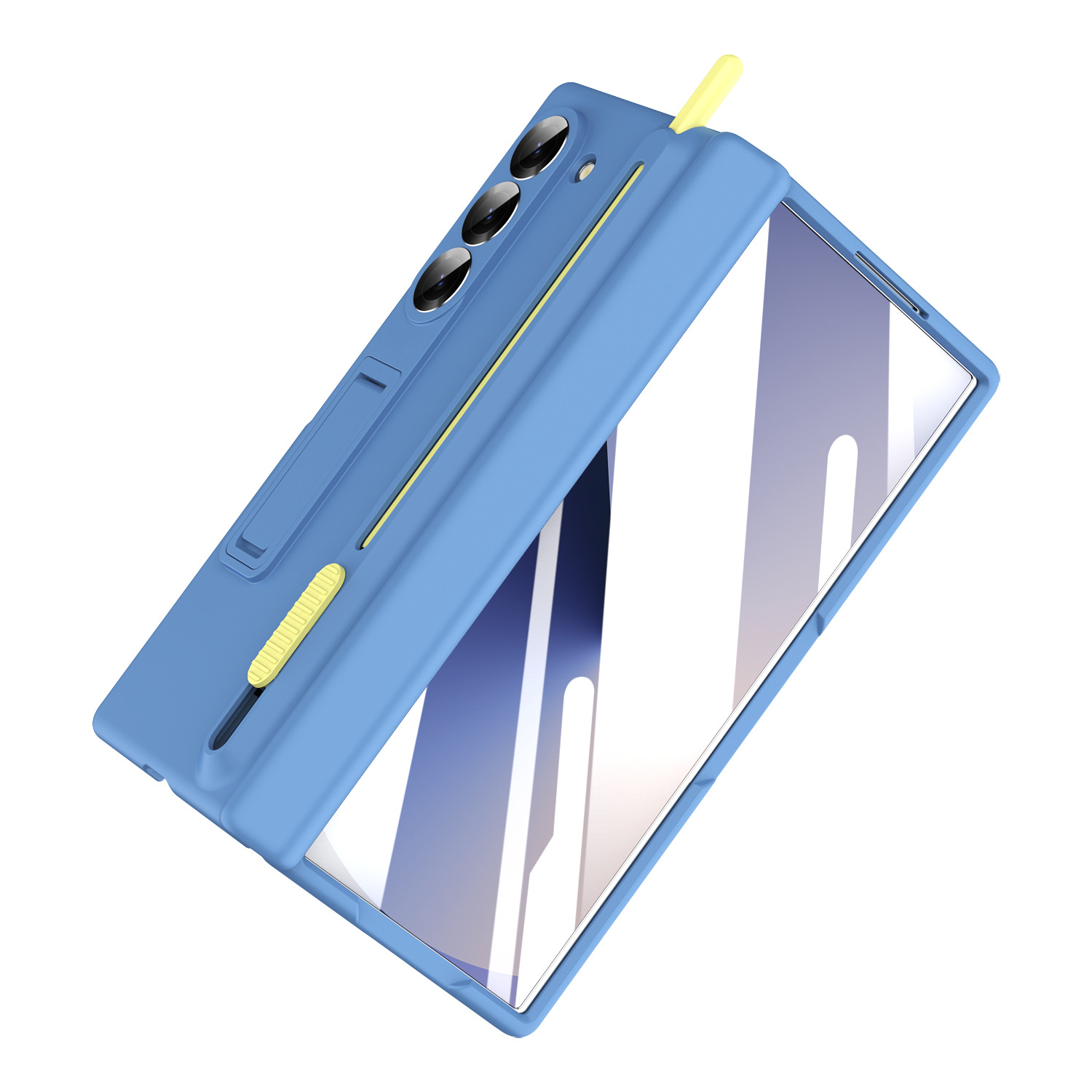 Samsung Fold8/7 phone case compatible with Z TriFold push-pull pen slot stand 6/5 case film full coverage protective case