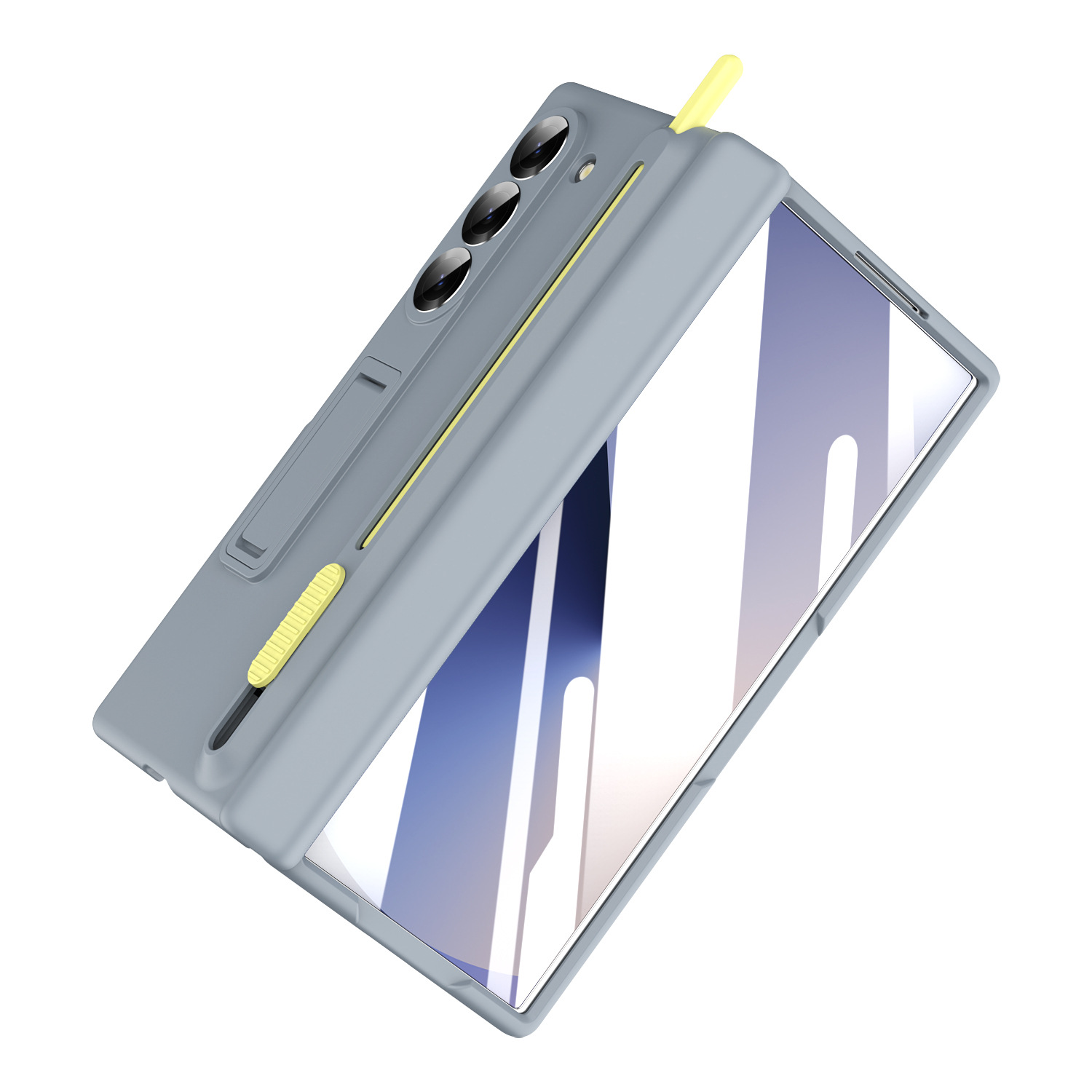 Samsung Fold8/7 phone case compatible with Z TriFold push-pull pen slot stand 6/5 case film full coverage protective case