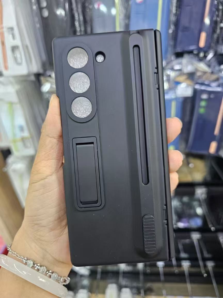Samsung Fold8/7 phone case compatible with Z TriFold push-pull pen slot stand 6/5 case film full coverage protective case