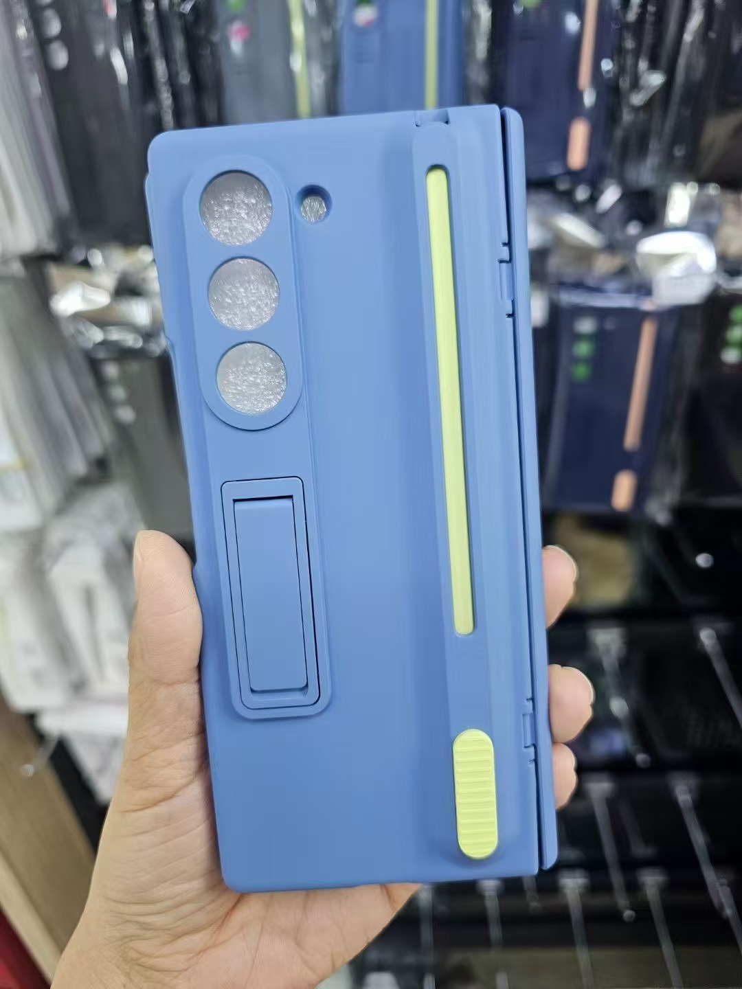 Samsung Fold8/7 phone case compatible with Z TriFold push-pull pen slot stand 6/5 case film full coverage protective case