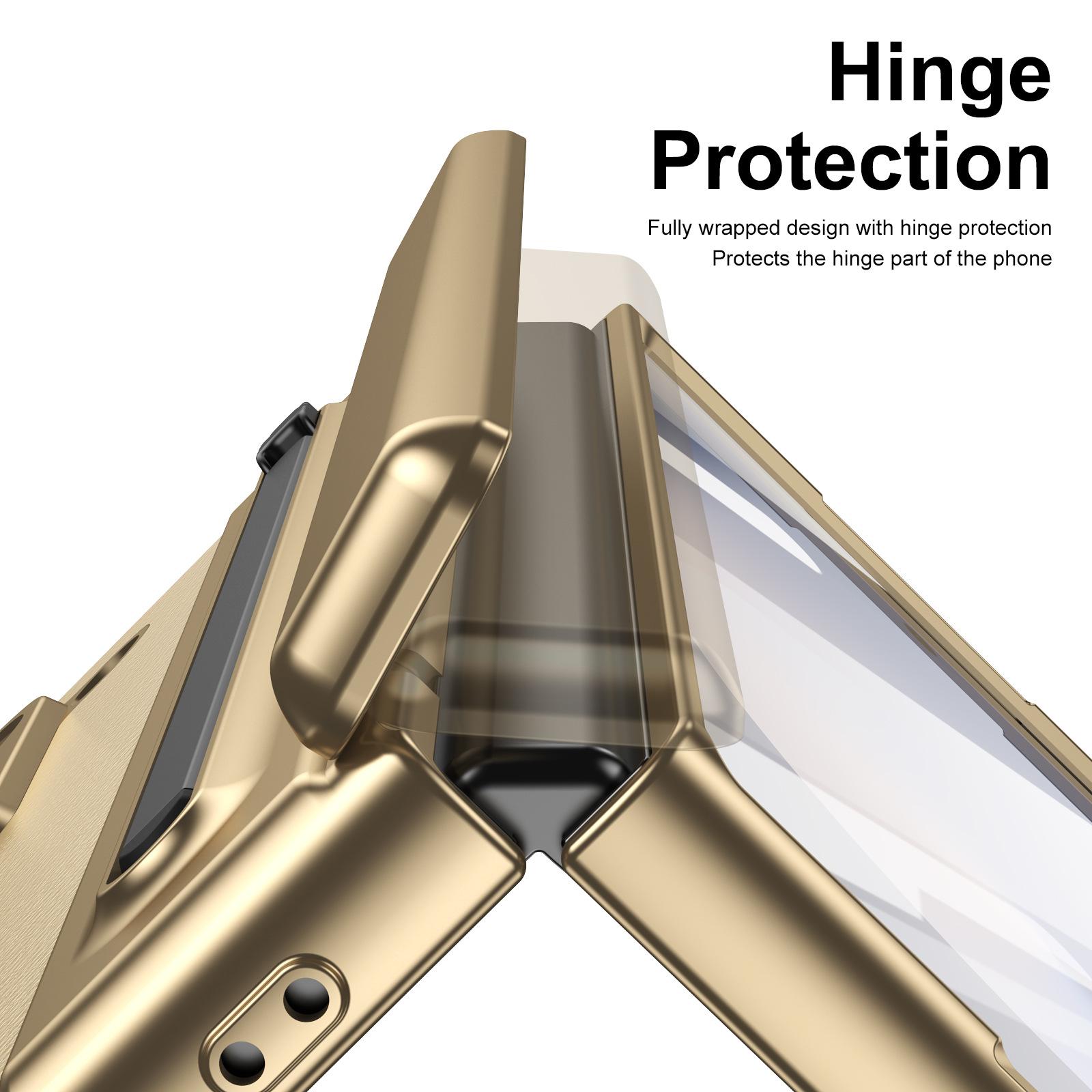 Compatible with Samsung Z Fold 8/7 phone case, 6/5 spring-loaded pen slot, 4/3 shell film, electroplated leather protective case