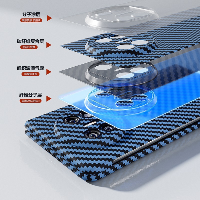 Compatible with Huawei Mate X7 phone case, X6 carbon fiber texture magnetic ring, X5 foldable screen ultra-thin drop-proof protective case