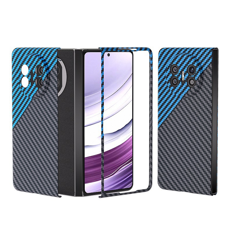 Compatible with Huawei Mate X7 phone case, X6 carbon fiber texture magnetic ring, X5 foldable screen ultra-thin drop-proof protective case