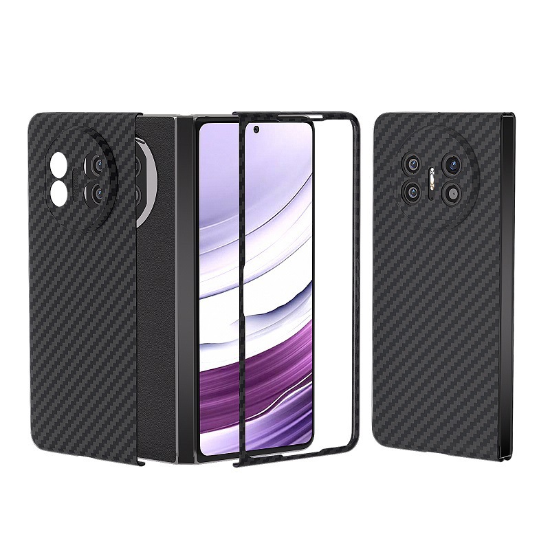 Compatible with Huawei Mate X7 phone case, X6 carbon fiber texture magnetic ring, X5 foldable screen ultra-thin drop-proof protective case