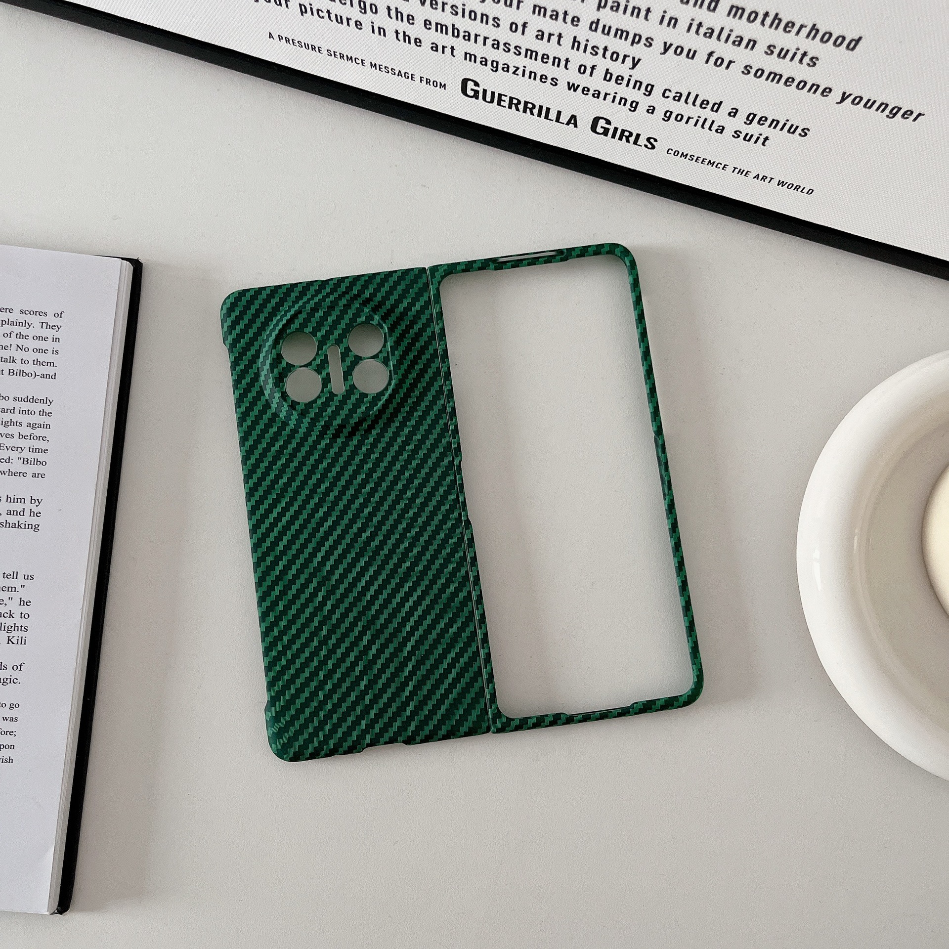 Compatible with Huawei Mate X7 phone case, X6 carbon fiber texture magnetic ring, X5 foldable screen ultra-thin drop-proof protective case