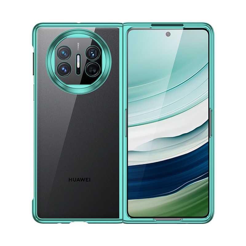 Compatible with Huawei Mate X7/X6 phone cases, Honor V6 electroplated transparent N6 foldable screen V5 drop-proof protective cases