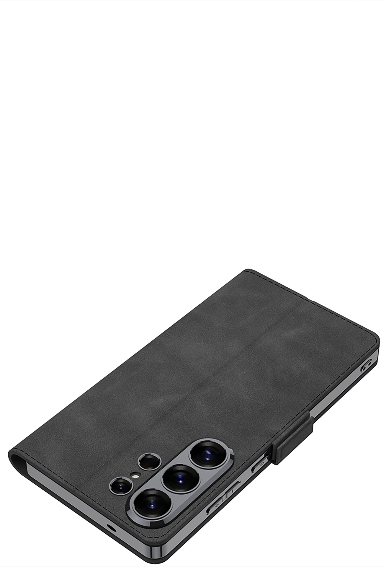 Compatible with Samsung S26 Ultra phone case, S25U electroplated flip case with SIM card slot, frosted leather, drop-proof protective case
