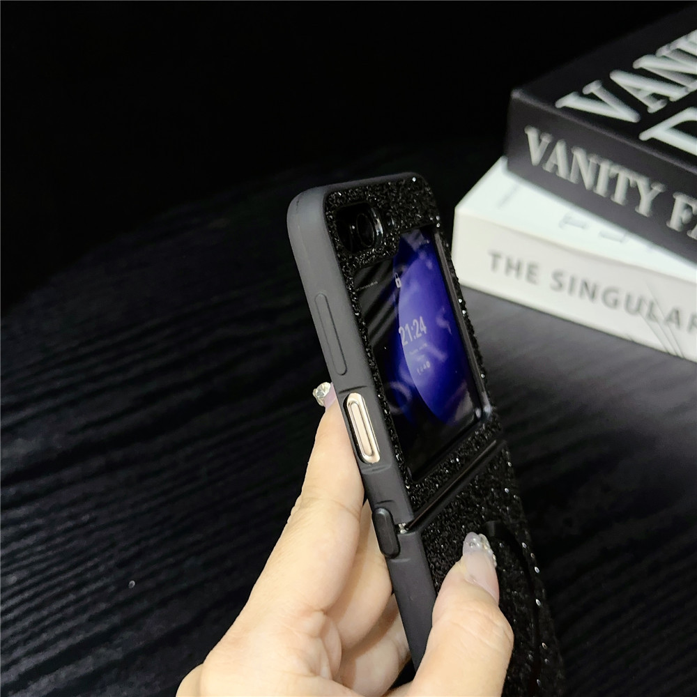 Compatible with Samsung Z Fold7/6/5 phone case, Flip7/6/5/4/3 foldable screen diamond magnetic charging protective case