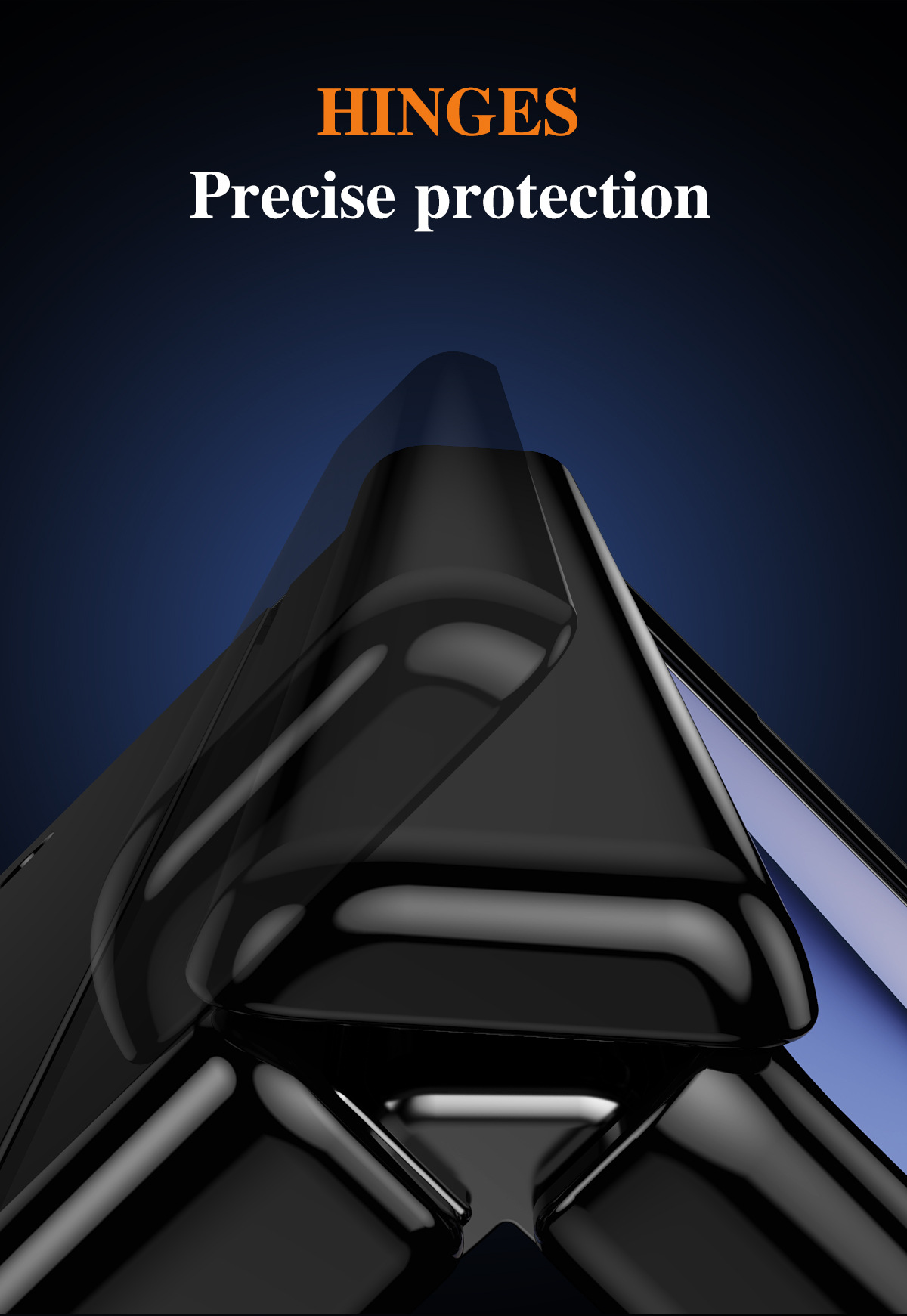 Compatible with Samsung Z Fold7/6/5 phone case, 4/3 folding stand, painted hinge case, full-coverage protective case.