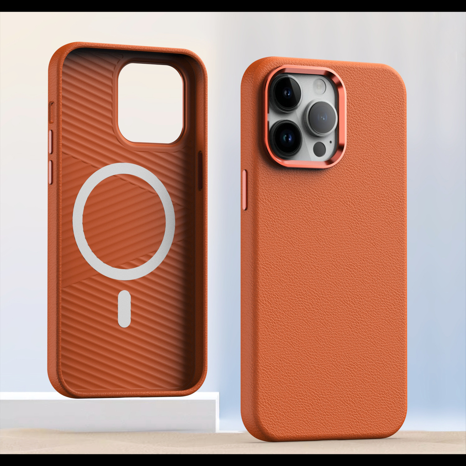 Compatible with Apple 16 Pro Max phone case, 15/14 Plus built-in magnetic leather case, 13 Pro shockproof protective case, 12