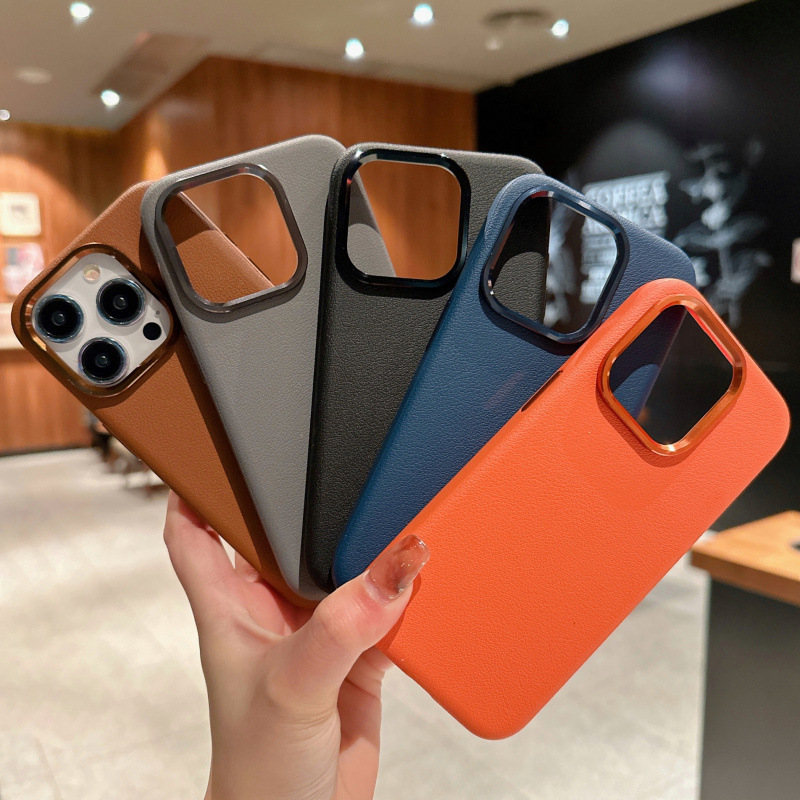 Compatible with Apple 16 Pro Max phone case, 15/14 Plus built-in magnetic leather case, 13 Pro shockproof protective case, 12