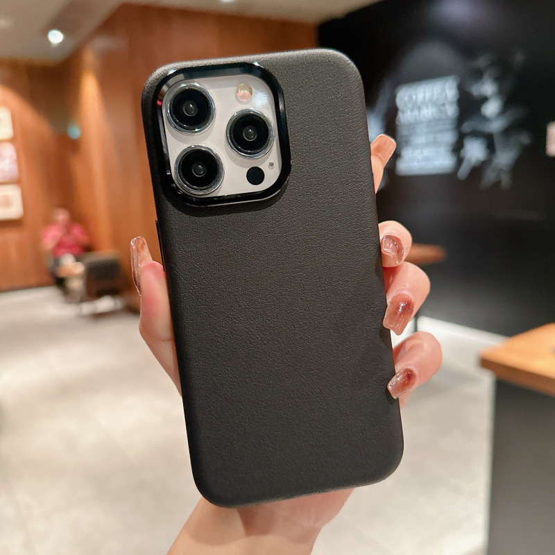 Compatible with Apple 16 Pro Max phone case, 15/14 Plus built-in magnetic leather case, 13 Pro shockproof protective case, 12