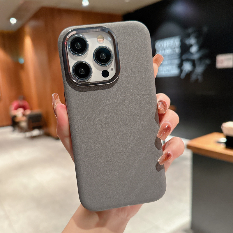 Compatible with Apple 16 Pro Max phone case, 15/14 Plus built-in magnetic leather case, 13 Pro shockproof protective case, 12