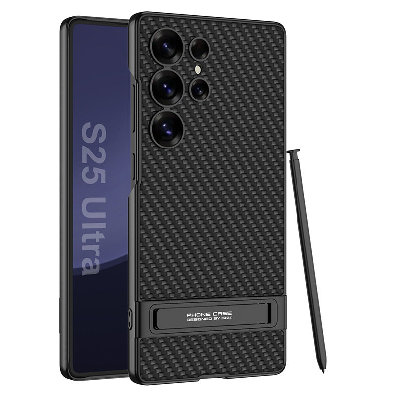 Compatible with Samsung S25 Ultra phone case, vegan leather Triumph stand, S24/23 Ultra ultra-thin shockproof protective case