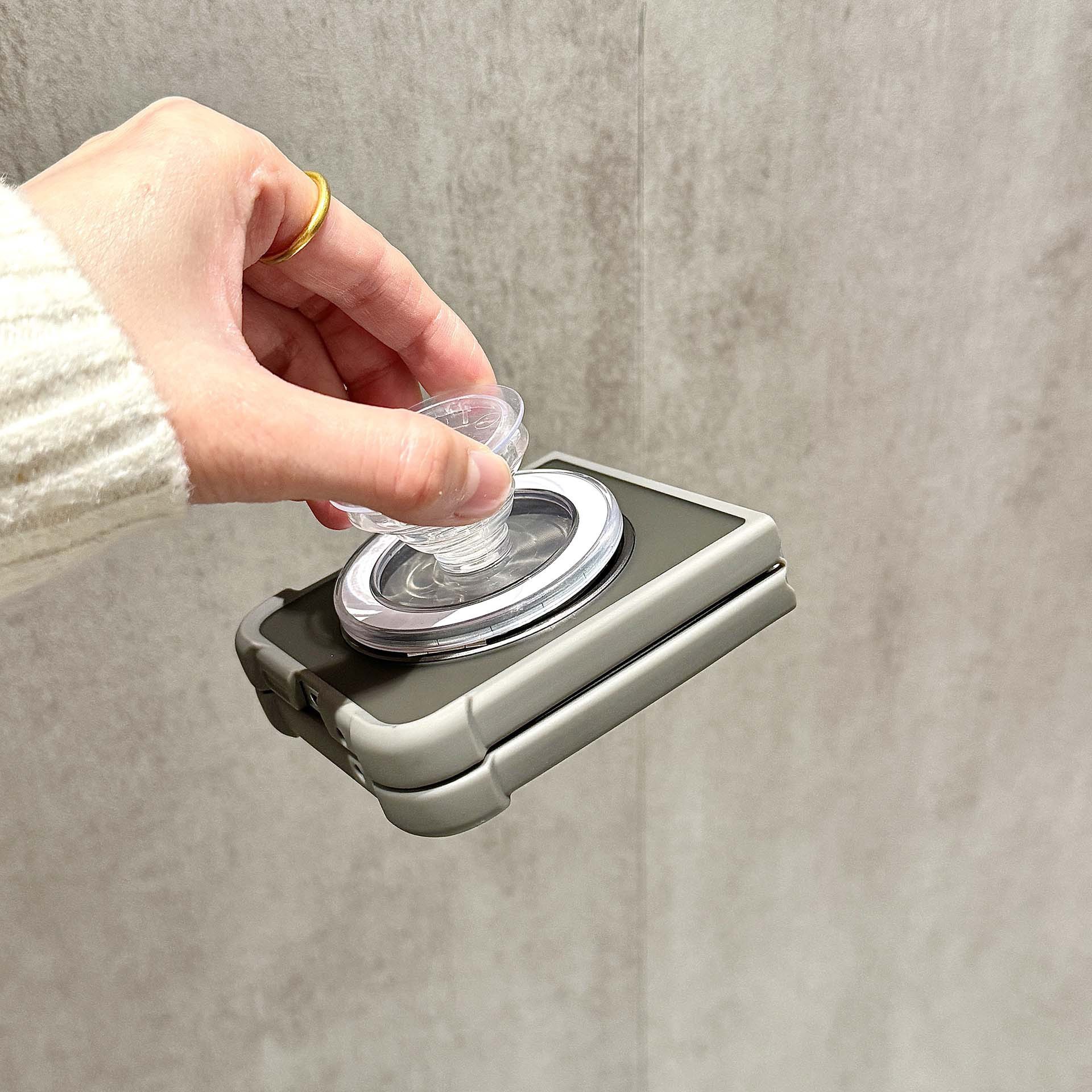 Compatible with Samsung Z Flip 7/6 phone case, 5/4 magnetic rotating ring holder, frosted airbag drop-proof protective case.