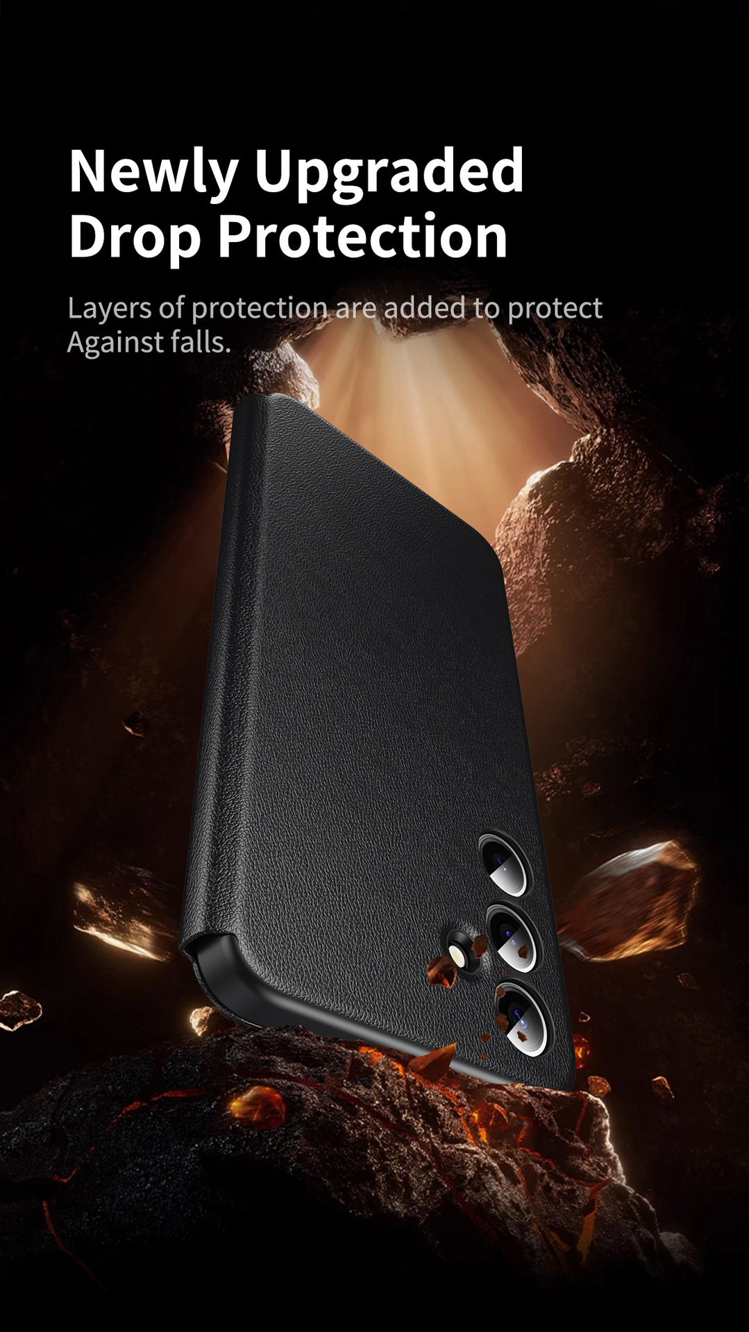 Compatible with Samsung S26 Ultra phone case, A57, no flip-open required for answering calls, S25FE smart window, 24P SIM card slot leather case